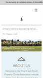 Mobile Screenshot of pinecreekranchpoa.com