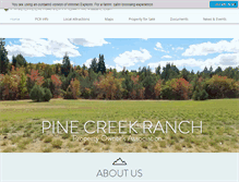 Tablet Screenshot of pinecreekranchpoa.com
